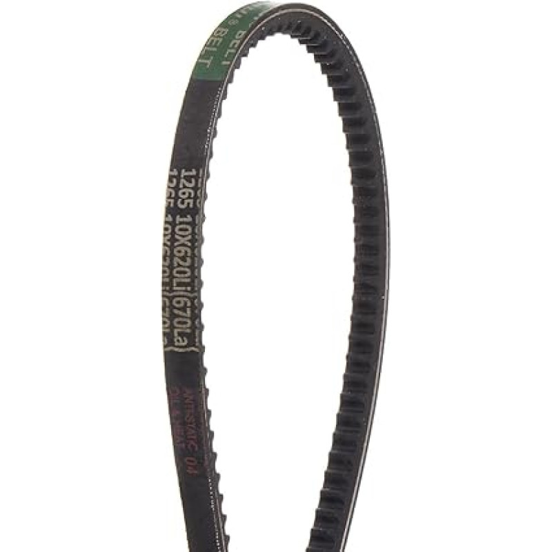 sourcing map Gear Rack V-Belt 620 mm Inner Belt 10 mm Wide Rubber Drive Belt for Power Transmission
