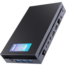 MeLE Overclock X5 Mini PC Core i5-12450H (up to 4.4GHz), 32GB DDR4 512GB PCIe 3.0x4 SSD, HDMI/DP/Type-C/4K HDMI Display Small Desktop Computer for Business, Office, Industrial, Professional and