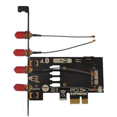 LeHang BCM94360CD BCM94331CD WiFi + Bluetooth 4.0 Card to PCI-E x1 (36Pin) Adapter for PC/Hackintosh