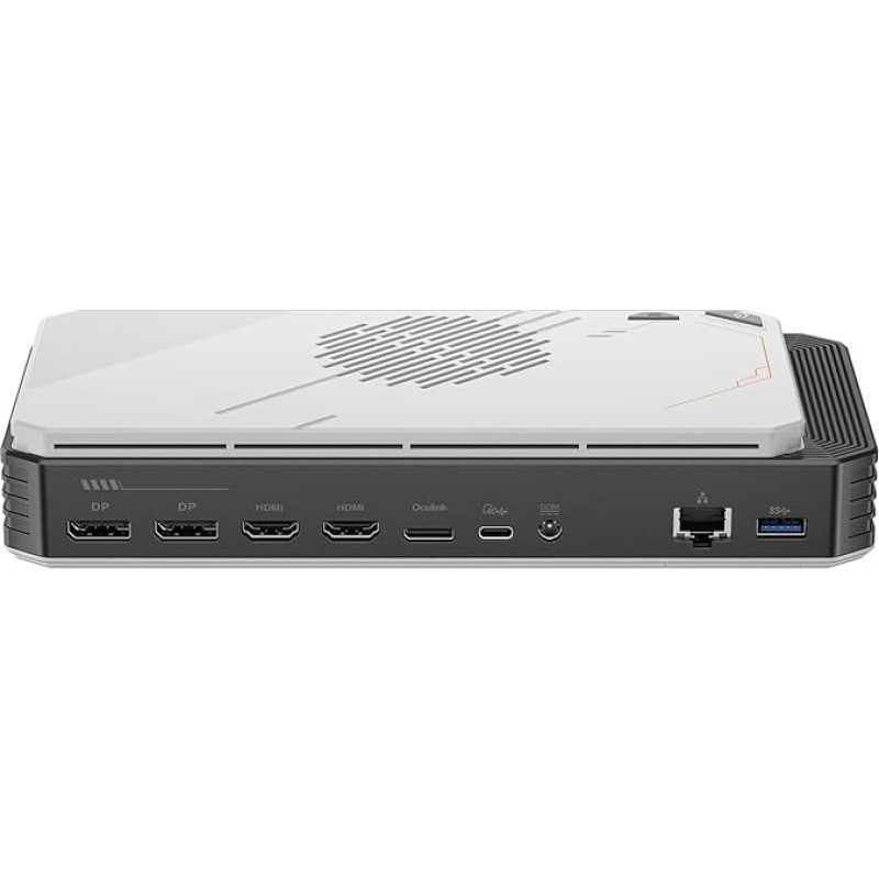BOSGAME eGPU dokas GVP 7600, Oculink palaikymas, AMD Radeon RX 7600M XT, 8GB GDDR6, USB-C 4.0, M.2 NVMe PCIE 3.0 2280 lizdas, keturių ekranų, 4K žaidimų, nešiojamasis eGPU