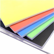 Low Density PVC Board, Big Colour KT Board, Foam Board, 6-Yellow, 60 x 80 cm x 6
