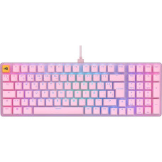 Glorious Gaming GMMK 2 Full Size (96%) – Mechanisches Gaming-Keyboard, Aluminiumrahmen, anpassbar, Doubleshot-Kappen, Glorious Fox Schalter, tastenweise RGB, Spanisch QWERTY Layout - Rosa