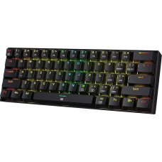 Redragon K630 Dragonborn 60% Wired RGB Gaming Keyboard, 61 Keys Compact Mechanical Keyboard with Tactile Brown Switch, Pro Driver Support, Black
