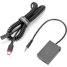 LP-E17 Dummy Battery USB Camera Power Supply DC Coupler Replace LP-E17 Battery with Type C Spring Power Adapter Cable for Canon 200D 750D 760D M3 M5 M6 Cameras