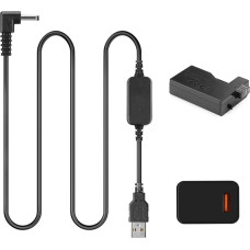 Raeisusp ACK-E5 USB kabelis + LP-E5 baterijos manekenas DR-E5 nuolatinės srovės jungtis + QC3.0 USB adapteris, skirtas 