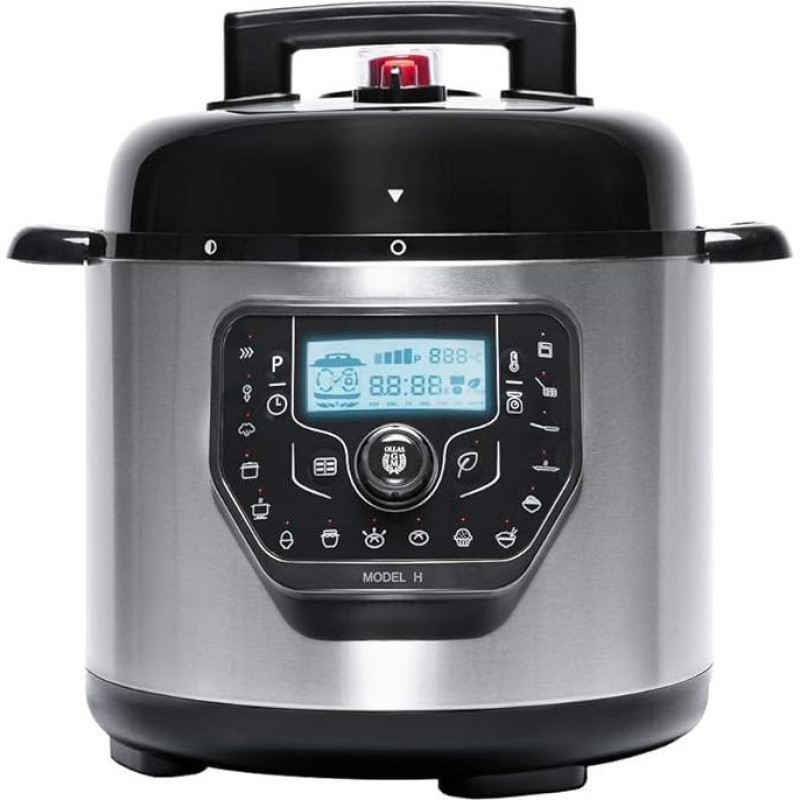 Cecotec Programierbarer Schnellkochtopf GM H-Deluxe, inteligentiškas krepšys, 6 litrų, 24 valandų programavimo laikas, 15 apsaugos sistemų, 90 Kpa, 19 meniu