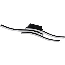 Reality Leuchten Route R62473432 LED Ceiling Light Metal Matte Black Plastic White with 3x 5 Watt LEDs