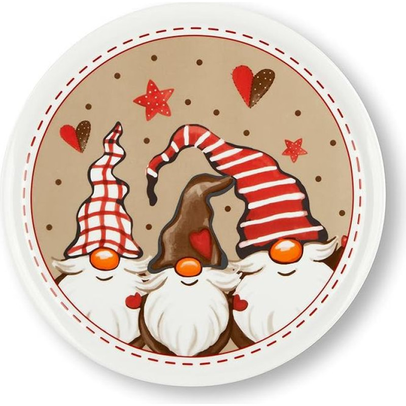 Excelsa Gnomo Panettone 66077 6 lėkščių rinkinys 31 cm skersmens porcelianas