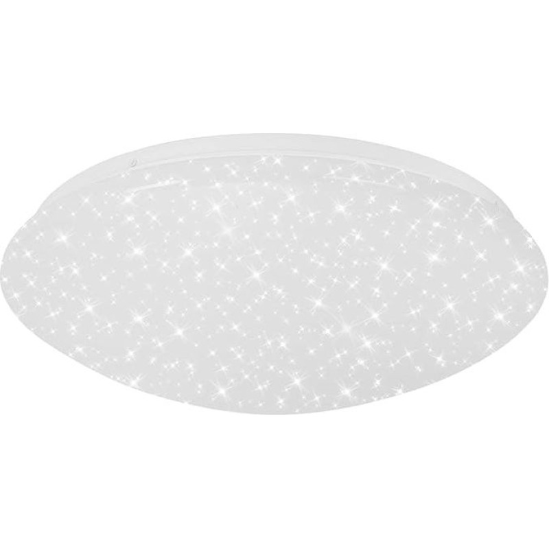BRILONER - LED Ceiling Light Bathroom with Starry Sky, Adjustable in Warm White and Neutral White, Memory Function, Ceiling Light, LED Lamp, Bathroom Lamp, Kitchen Lamp, 38.5 x 10 cm, White