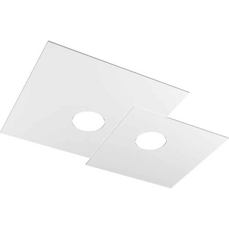 Plate Ceiling Light LED Shaped White Design Modern