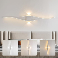 Ilgas LED sieninis šviestuvas 100 cm, 35 W, modernus LED sieninis šviestuvas, skirtas miegamajam, svetainei, baltas LED sieninis šviestuvas, 230 V, prieškambario šviestuvas, sieninis 3000 K, 6500 K, šiltai baltas, natūraliai baltas, skirtas miegamajam, sv