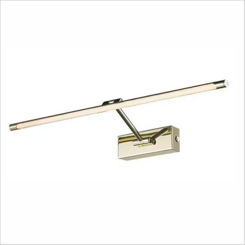 PAPUQ 8W LED Wall Light for Pictures, Mirrors, Murals, Paintings, Traditional and Elegant, 3000K Warm Light, Bright Gold, Movable and Adjustable. 48cm