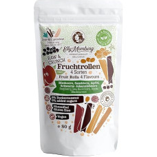 Ekologiškas žalias maistas - vaisių ritinėliai - 4 rūšių mišinys - 80 g