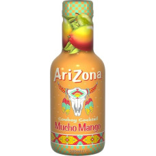 AriZona Cowboy Cocktail Mucho Mango 500 ml butelis, nealkoholinis gėrimas, kuriame yra 5,5 % vaisių