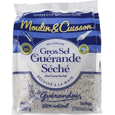 Le Guerandis - Großes getrocknetes Salz, speziell für Mühle, Beutel 500 g, 2 Stück