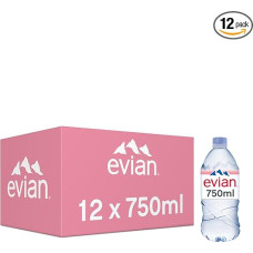Evian Still Natural Mineralwasser 12 x 750 ml