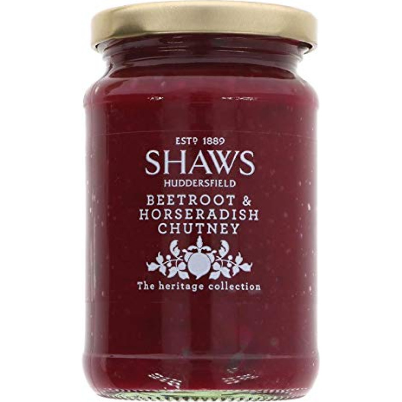 Shaws Rote Beete & Meerrettich Chutney 300 g (6 Stück)