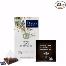 LA TETERA AZUL Ecological Infusion of Fruit: Fig, Apple, Hibiscus and Rose Hips. Ecological Infusion in Pyramids. Fruit Love. 20 Pyramids