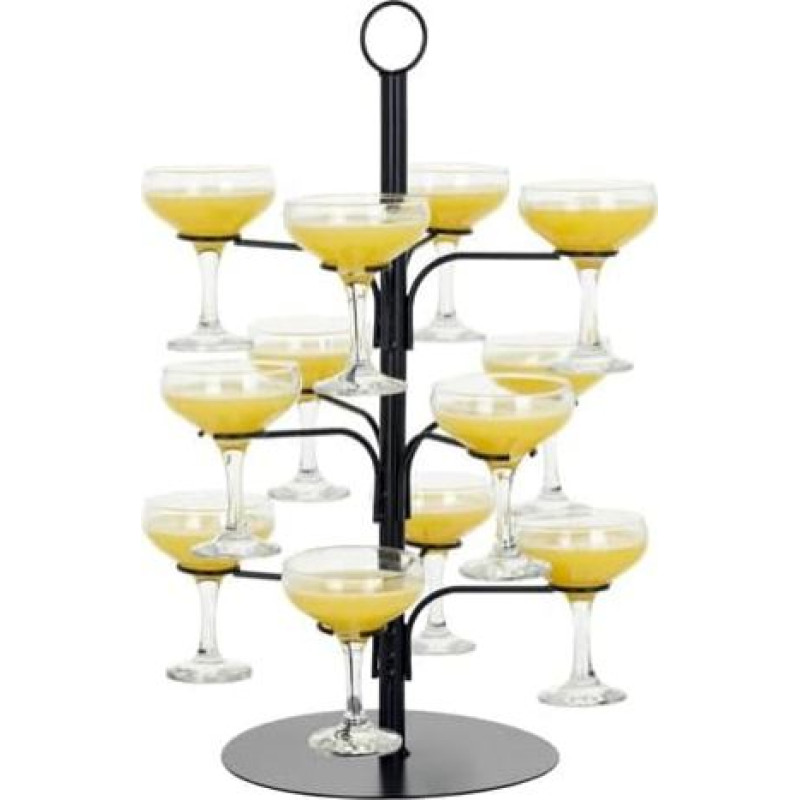 Cocktail Tree Stand for 12 Glasses Bar Home Drinks Tree Display Suitable for Gin Cocktail Champagne Wine