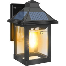 Solar Lights for Outdoors, COLBOR LED Solar Vintage Light with Motion Sensor, 3 Modes, IP65 Waterproof for Garage, Garden, Yard, Patio (1 Piece), Solar Lamps, Outdoor Solar LED Light