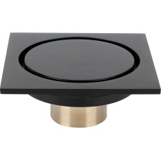 10 x 10 cm Visi variniai vonios kambario grindų nutekėjimo vamzdžiai Juodos spalvos nematomas grindų nutekėjimo vamzdis Anti-Odour grindų nutekėjimo dangtelis dušui Virtuvė Viešbutis