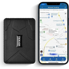 TKMARS GPS seklys Automobilinis GPS seklys 160 dienų budėjimo laikas su nemokama programėle, stiprus magnetinis vandeniui atsparus 10000 mAh