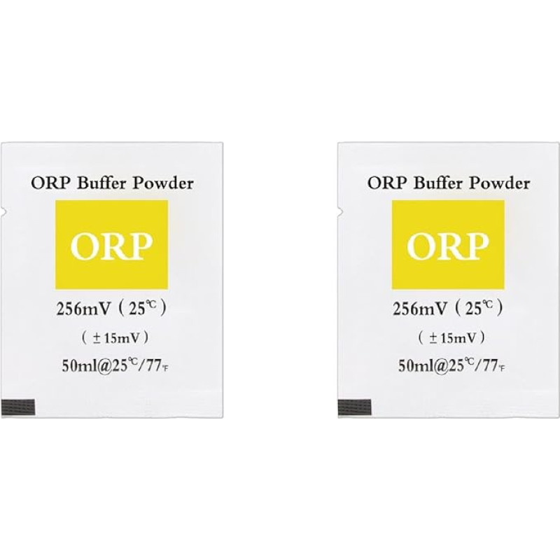 ORP buferio kalibravimo milteliai Redoks potencialo analizatoriaus bandymų rašiklis Kalibravimas 256 Kalibravimo milteliai