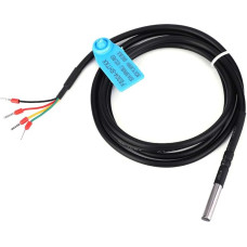 Fafeicy IP67 SHT31 Temperature Humidity Sensor Probe, Floor Digital Waterproof Stainless Steel 304 Housing, 150 cm Cable Length, Can Be Used in Computer Room Monitoring, HVAC, Weather Station (SHT31)