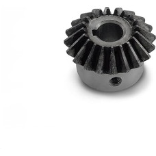 ROJDFCNBW Mechanische Kegelradgetriebe für allgemeine Zwecke 45 Stahl-Spiralkegelräder, 2 oder 4 Stück, 0,5/1/3 Modul, 15-40 Zähne, for Modellautos(2vnt. 3M27T)