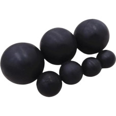 WOVSTNOV Juodas apvalus kietas guminis kamuoliukas Atšokantys kamuoliukai Treniruočių kamuoliukų skersmuo 2 mm - 75 mm