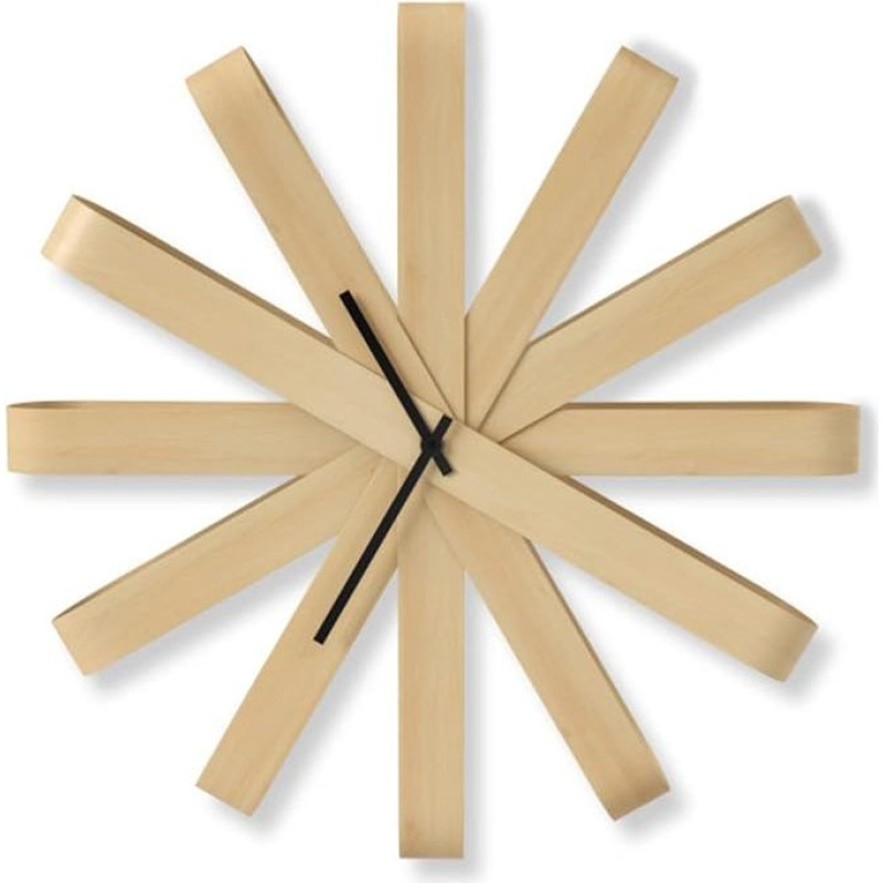 Umbra Ribbonwood Wall Clock Natural, 51.4cm