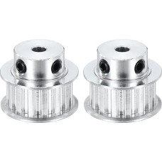 išteklių žemėlapis Zahnriemenscheibe aus Aluminium, XL, 15 Zähne, 5 mm Bohrung, Synchronrad, Zahnriemenscheibe, 5,08 mm Teilung, 11 mm Schlitzbreite für Riemen, CNC-Maschine, 3D-Drucker, 2 Stück