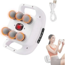 Elektrinis masažuoklis su 6 galvutėmis Raumenų masažo pistoletas su 9 lygiais ir 9 režimais Masažinė pagalvėlė nugarai, kojoms, šlaunims, skrandžiui,... Masažo priemonė atsipalaidavimui