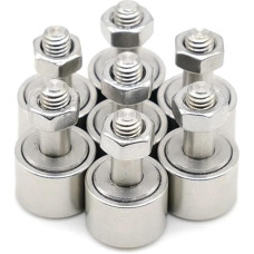 KHRKHHXLA 7 Stücke CF12/KR30 Nockenstößellager M12x30x40.2mm SUS304 Edelstahl Rollenbahn Läuferlager Motorteile