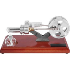 Bzocio Karšto variklio Stirlingo dvigubo vairo ratai Švietimo žaislas Elektros generatorius Mokslas Ekspedicija Žaislas Dovanų modelis