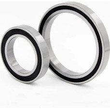 EOTVHTMT 10/50 Stück S6802-2RS S6802RS 15 * 24 * 5 mm ABEC-5 Doppelte Gummiabdeckung Edelstahl Dünnes Rillenkugellager 15 × 24 × 5 mm(50vnt.)