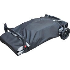 TOHONFOO Barbecue Cover for Weber Traveler Grill Black Heavy Duty Waterproof 600D Oxford Fabric Portable Storage Cover