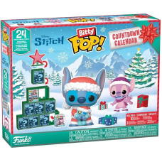Funko Bitty Pop! Countdown Calendar: Stitch Holiday - Lilo and Stitch - Advent Calendar - 24 Days of Surprise - Collectable Vinyl Mini Figure - Mystery Box - Gift Idea