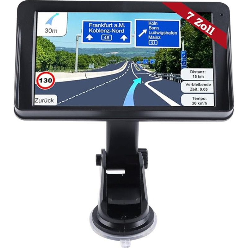 BONRYAN Navigation Device for Cars 2023 - GPS Navigation 7 Inch Free Map Updates, Speed Camera Warning Voice Guidance POI Lane Assistant