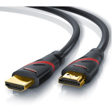 CSL- Ultra HD 4K HDMI kabelis baltas/raudonas/juodas V2 juodas