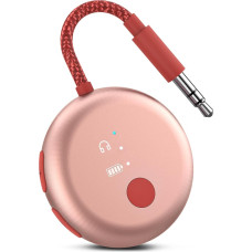 Avantree SoundJet R1 – Bluetooth-Adapter für Kopfhörer & AirPods für Flugreisen, aptX Adaptive, 20 Stunden Akkulaufzeit, Wireless Audio Transmitter mit Qualcomm-Chip (Rosa)