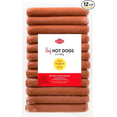HOT DOG WORLD - BEEF Hot Dog dešrelės 60 g (12 vnt.)