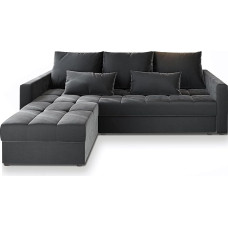 Masseno KOS PIK Corner Sofa with Sleep Function L-Shape, Sofa with Bed Box, Living Room Sofa, Couch, Soffa, Sofa Bed, Couch Set, Grey, Paros 06