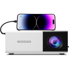 Projektorius, 1080p HD nešiojamasis filmų projektorius, išmanusis namų projektorius su HDMI, USB, 3,5 garso sąsaja, skirtas išmaniajam telefonui, nešiojamajam kompiuteriui, televizoriui, planšetiniam kompiuteriui, asmeniniam kompiuteriui, #611