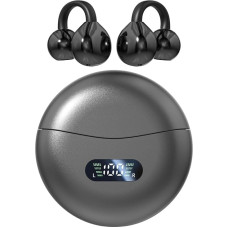 vashoy Bluetooth Headphones, Bluetooth 5.4 Sports Headphones, Immersive Bass, IPX5 Waterproof, Digital Display LED, Open Type, Suitable for Sports/Fitness/Running (Black)