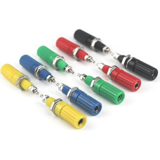 Aoowei Garso garsiakalbių lizdo terminalas Mišrios spalvos banano kištuko stiprintuvo lizdas 4 mm (10 vnt.)