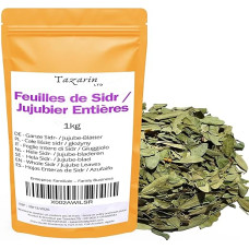 TazarinLtd Whole Jujubier/Sidr Leaves - Dried Sidr Leaves - Intense Aroma & Flavour - 100% Natural, Pure and No Additives | Premium Quality