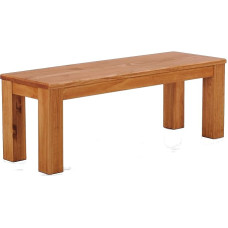 B.R.A.S.I.L.-Möbel Brasilmöbel Rio Classico Honey Medinis pušies masyvo suolas 120 cm Įvairių dydžių ir spalvų, idealiai tinkantis valgomajam ir virtuvei