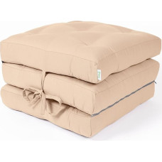 Original Folding Mattress by BioKinder | Guest Mattress, Folding Stool Made of 100% Cotton | 195 x 65 x 10 cm | Beige