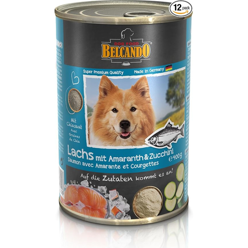 BELCANDO Salmon with Amaranth & Courgette 12 x 400g